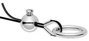 Loosened Screw-tite crimp next to accu-guard on beading wire